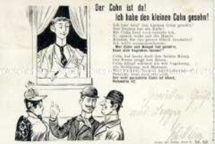 Antisemitische Postkarte