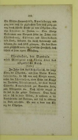 Theodahat, der Vandale