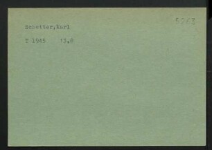 Schetter, Karl
