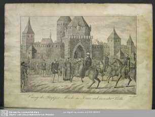 Einzug der Barfüßer Mönche im J. 1485, nach einem alten Bilde