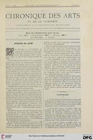 Nr. 1 (15 Janvier)