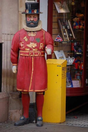 Königliche Werbefigur in Windsor