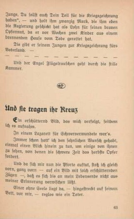 Und sie tragen ihr Kreuz