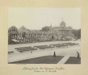 "Stiftungsfest des Lehr-Infanterie-Bataillons, Potsdam am 22. Mai 1899."