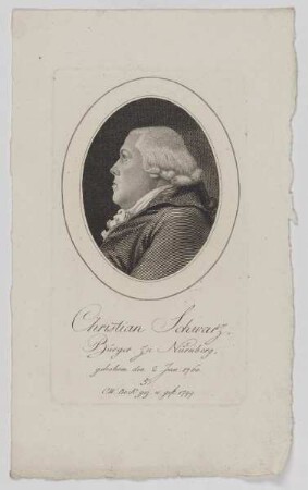 Bildnis des Christian Schwarz