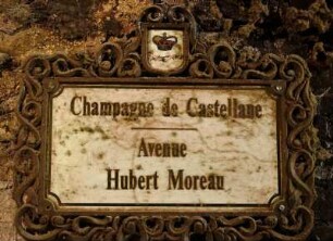Frankreich. Champagne Ardenne. Marne. Epernay. Champagner Kellerei. De Castellane. Die Gänge des Kellers tragen Strassennamen