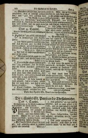 Die 1. Epistel St. Pauli an die Thessalonicher. - Die 2. Epistel St. Pauli an die Thessalonicher.
