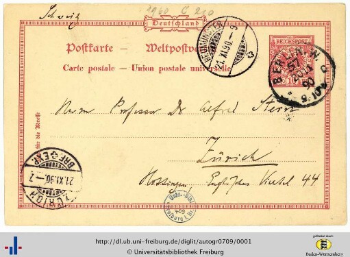 Autogr. Nr. 709