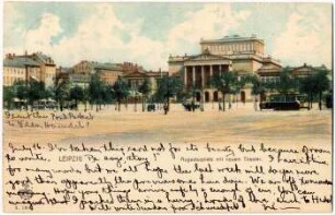 Leipzig : Augustusplatz mit neuem Theater