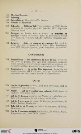 Lots (Nr. 755-766)