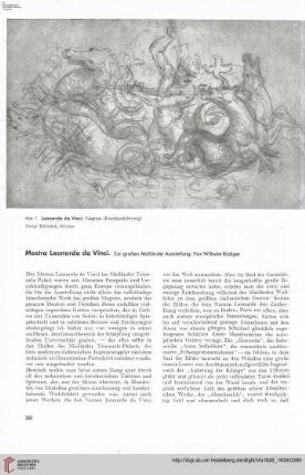 54: Mostra Leonardo da Vinci : zur großen Mailänder Ausstellung