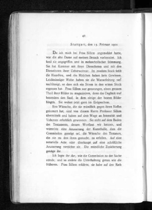 Stuttgart, den 15. Februar 1901