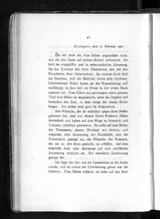 Stuttgart, den 15. Februar 1901