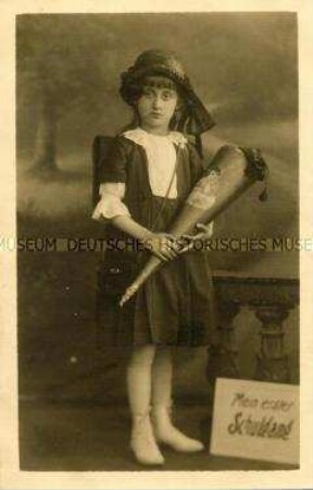 Erinnerungsfoto an den ersten Schultag