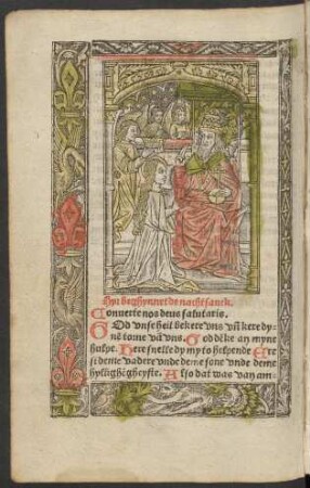 Hyr beghynnet de nachtsanck.