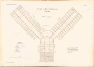 Gericht und Gefängnis, Glatz: Männergefängnis: Grundriss 2.OG 1:100