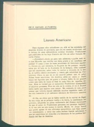 Literato americano