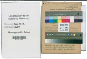 Entnazifizierung Anton Herzogenrath , geb. 14.10.1892 (Hilfsarbeiter)
