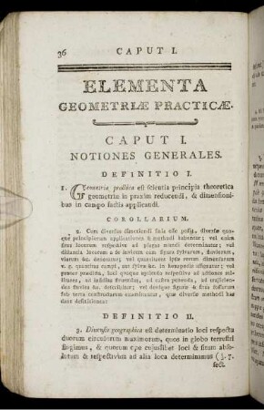 Caput I. Notiones Generales