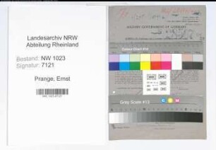 Entnazifizierung Ernst Prange , geb. 04.04.1897 (Amtsanwalt)
