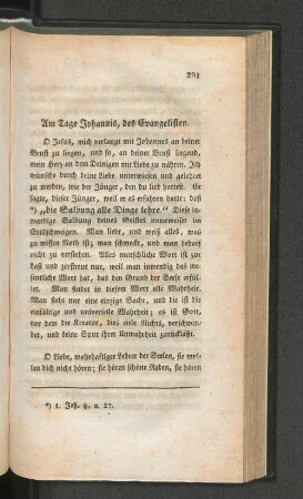 Am Tage Johannis, des Evangelisten.