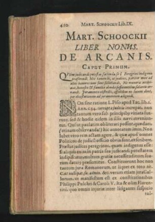 Liber Nonus. De Arcanis.