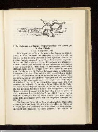 8. Die Eroberung von Grodno. Verfolgungskämpfe vom Njemen zur Beresina (Skidel)