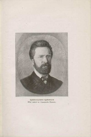 Bjørnstjerne Bjørnson. Efter maleri av Constantin Hansen.