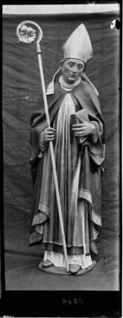 Heiligenfigur (Bischof mit Mithra und Stab)