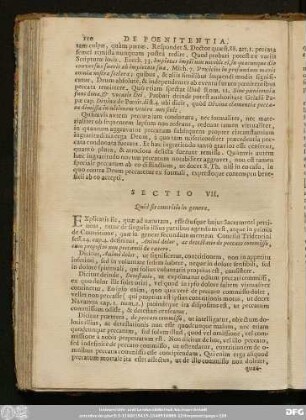 Sectio VII. Quid sit contritio in genere.