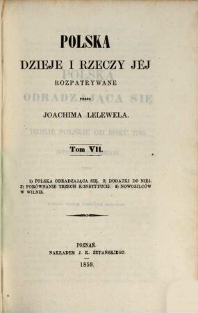 Polska dzieje i rzeczy jéj, 7