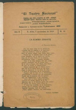 [Poema] La sombra errante
