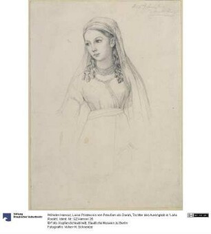 Luise Prinzessin von Preußen als Darah, Tochter des Aurengzeb in 'Lalla Rookh'