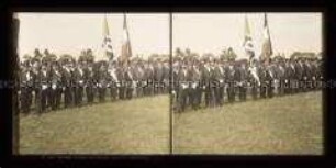 Deutsche Krieger aus Amerika bei der Truppenparade, Tempelhofer Feld, Berlin