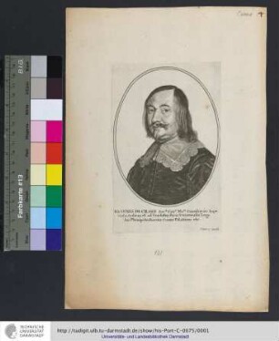 Ioannes De Crane Sac.æ Cæs.æ Ma.tis Consiliarius Imperialis Aulicus et ad Tractatus Pacis Vniuersalis Legatus Plenipotentiarius, Comes Palatinus etc. / P. Aubry excud.
