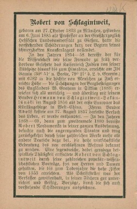 Robert von Schlagintweit,