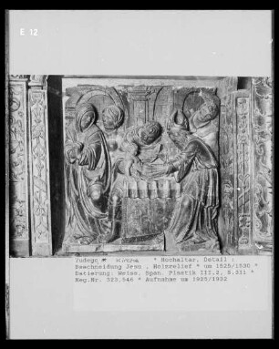 Hochaltar, Detail: Beschneidung Christi