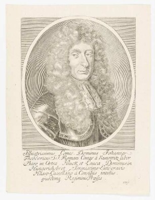 Bildnis des Johannes Theodoricus a Kunowitz
