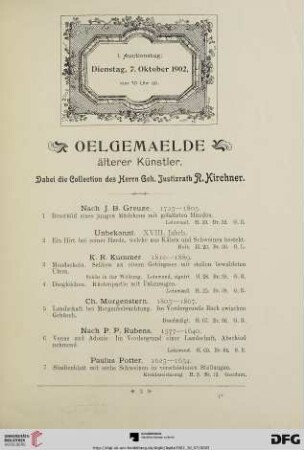 Oelgemaelde älterer Künstler (Nr. 1-80)