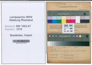 Entnazifizierung Hubert Boedecker , geb. 06.05.1905 (Kaufmann)