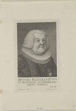 Bildnis des Ioannes Klefeker