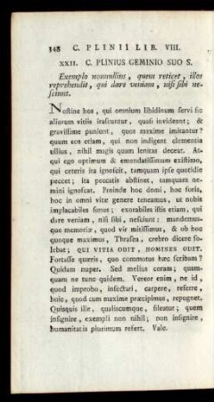 XXII. C. Plinius Geminio Suo S.