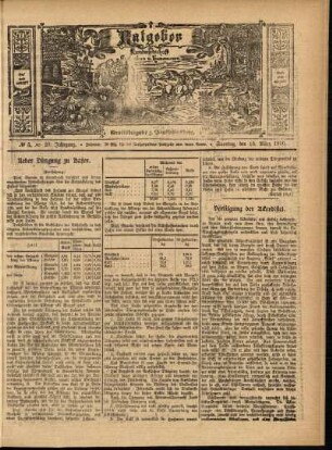 Ausgabe vom Sonntag, den 13. März 1910.