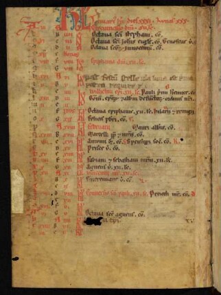 Kalendarium (unvollständig)