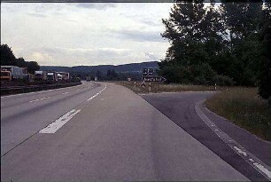 Ausfahrt Süd von Fahrbahn Süd (Basel Richtung Heidelberg)