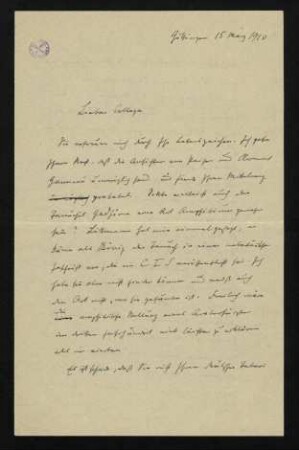 Brief 42: 15.03.1910