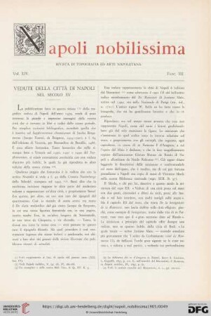 Vedute della città di Napoli nel secolo XV