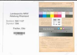 Entnazifizierung Otto Fischer , geb. 17.09.1903 (Telegrafenwerkmeister)
