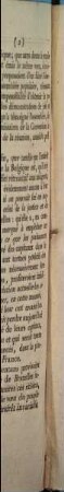L' Assemblée des Représentans provisoires du peuple de la ville de Bruxelles, considérant que, ..., nulle loi ne peut avoir de'effet rétroactif, ...