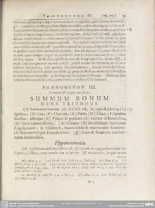 Phaenomenon III. Terminus & scopus viae sacrae. Summum Bonum Deus Trinunus